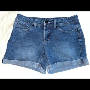 Faded glory denim shorts. Size 8